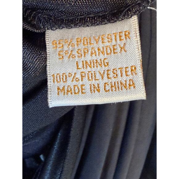 Rachel Zoe Black Ruched Midi Dress Batwing Dolman Sleeves Size 0 - Picture 7 of 7